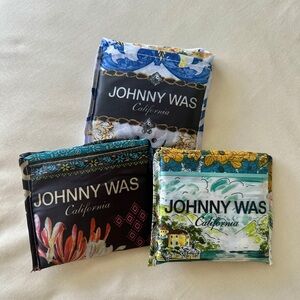 Johnny Was Reusable Shopping Tote Bags 
3 for $36